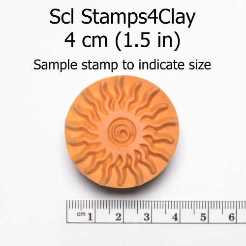 15mm Med. Graphite Paw Print Stamp
