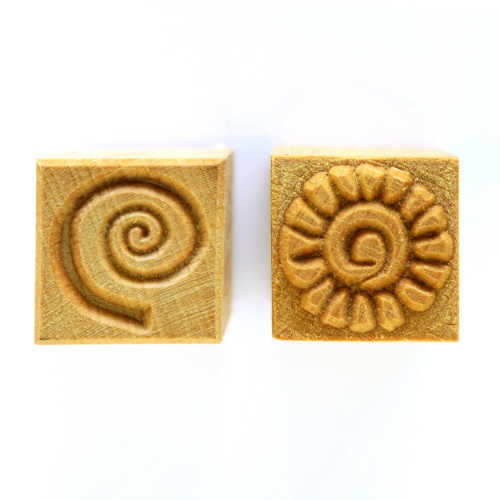 Spirals, Clay stamps