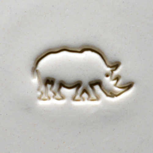 Rhino Pottery Stamp