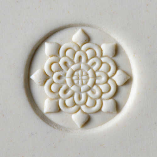 Doily texture pottery stamp