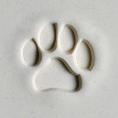 Dog Paw Print Pottery Stamp