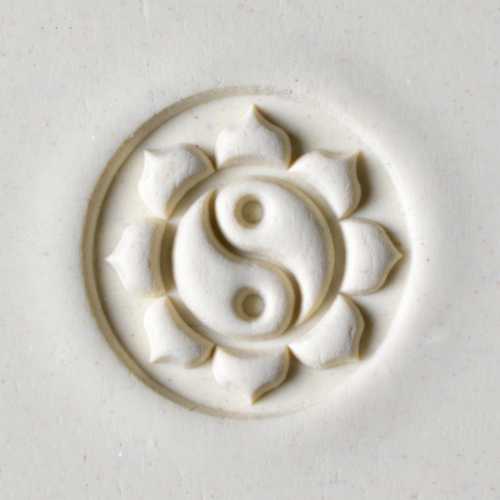 Yin Yang Lotus Pottery Stamp