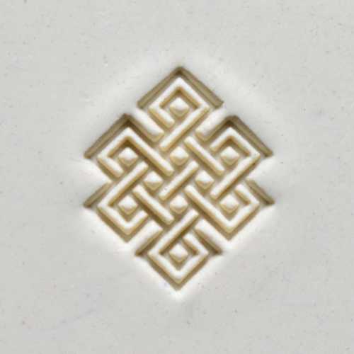 Square Knot Pottery Stamp