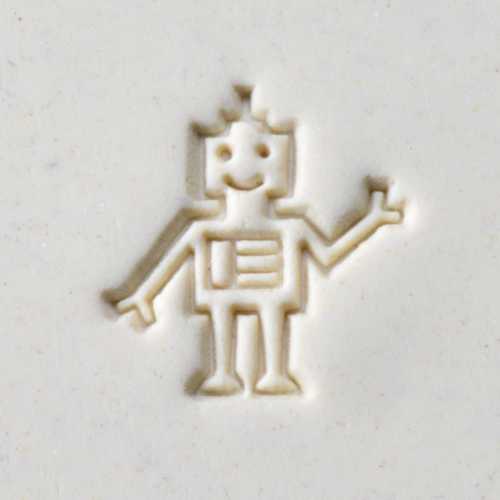 Bob the Robot Pottery Stamp