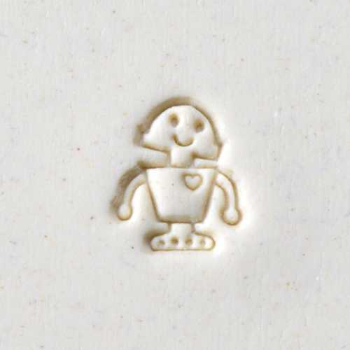 Love Robot Pottery Stamp