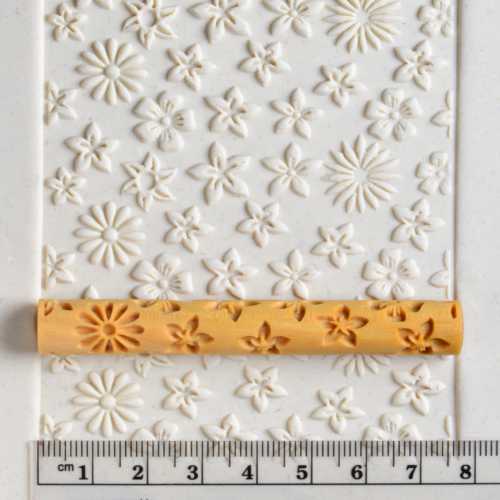 Flower Clay Texture Roller