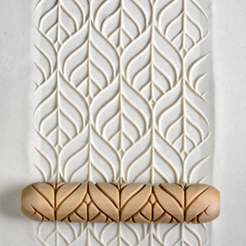 Kraft DW183 Decorative Texture Roller, Poinsettia 