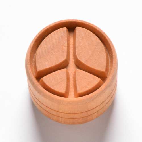 Peace Sign Pottery Stamp