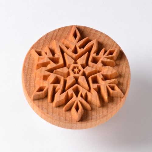 Large Snowflake Pottery Stamp