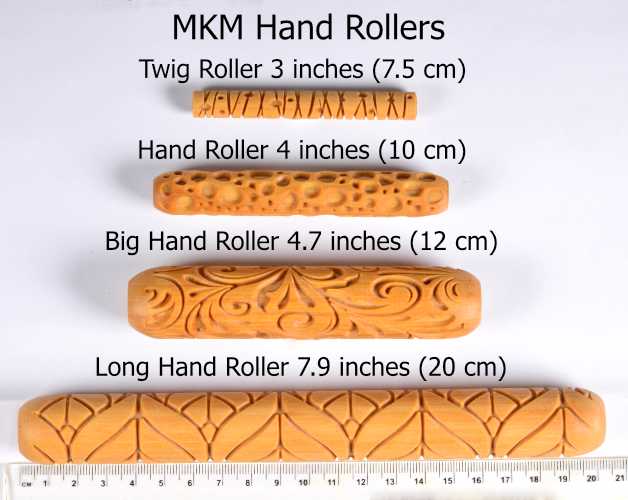 MKM Pottery Tools BHR-103 Big Hand Roller – Sweater Knit Stitch