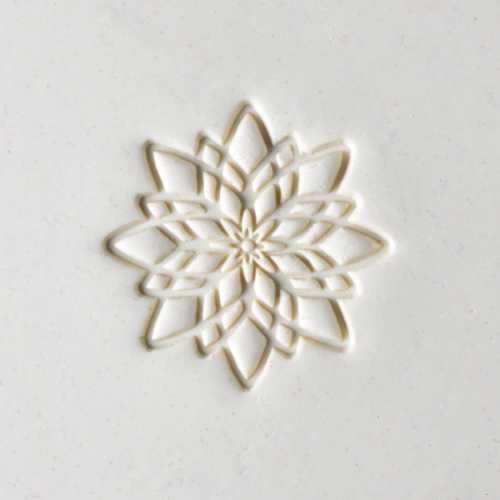 Atomic Mandala Pottery Stamp