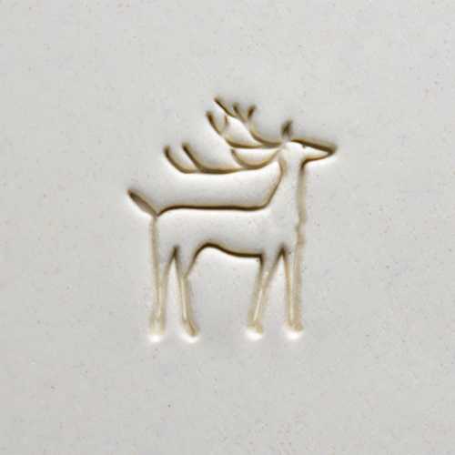 Reindeer Pottery Stamp
