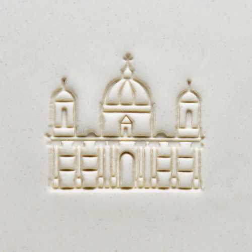 Large Cathedral Pottery Stamp