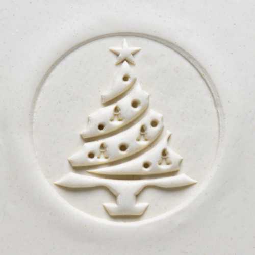 Large Christmas Tree Pottery Stamp