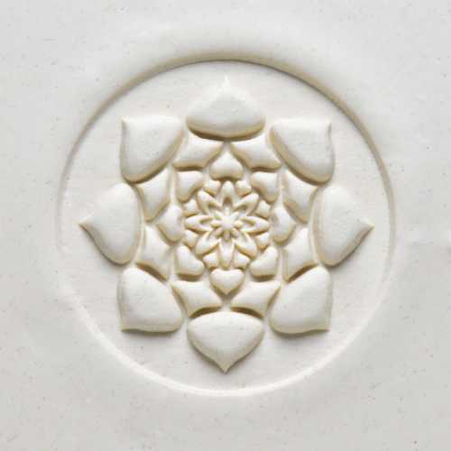Large Lotus Mandala Pottery Stamp