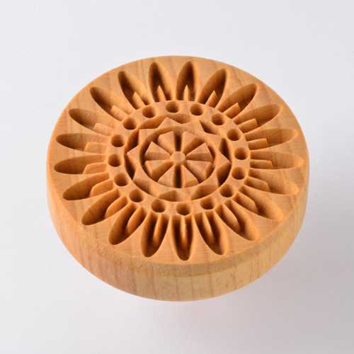 MKM Pottery Tools 4 cm Curve Top Flower Pottery Stamp