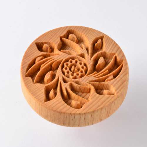 MKM Pottery Tools 4 cm Curve Top Flower Pottery Stamp
