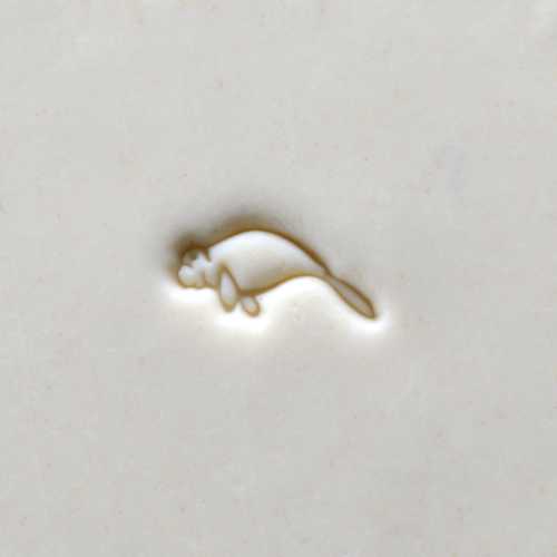 Small Manatee Pottery Stamp
