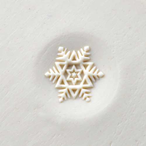 MKM Pottery Tools 4 cm Curve Top Snowflake Stamp