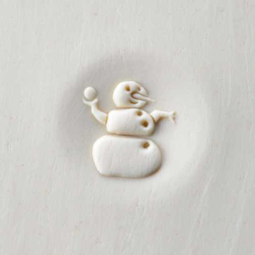 curve top snowman stamp