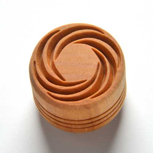 Spiral Wreath Pottery Stamp