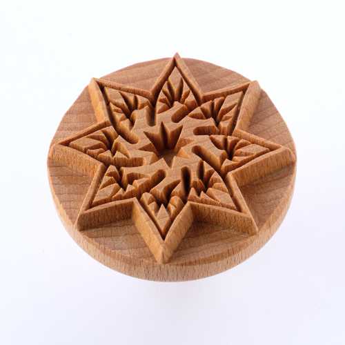 Star Flower Large Pottery Stamp