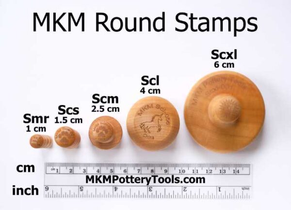 MKM MEDIUM ROUND STAMP FOR CLAY (SCM-229) – Euclids Pottery Store