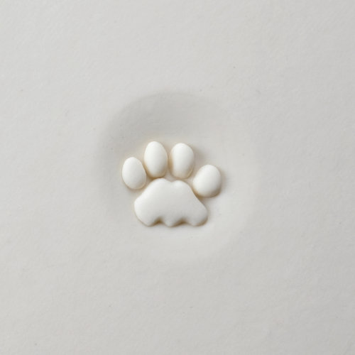 Curve Top Cat Paw Print Stamp
