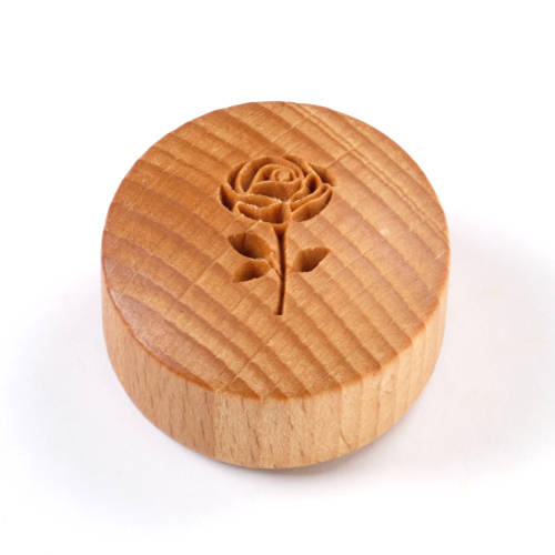 CT-041 Curve Top Stamp - Rose with Stem