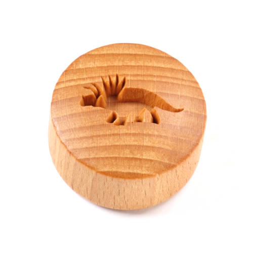 CT-043 Curve Top Stamp - Triceratops Dinosaur