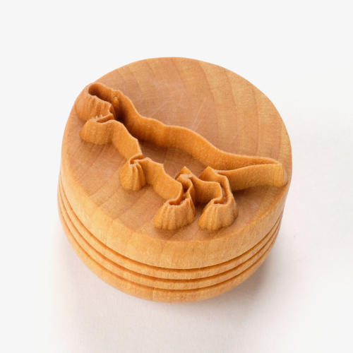 Scl-166 Large Round Stamp - T-Rex Dinosaur