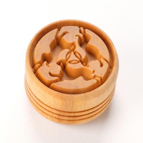 Scl-174 Large Round Stamp - Three Hares