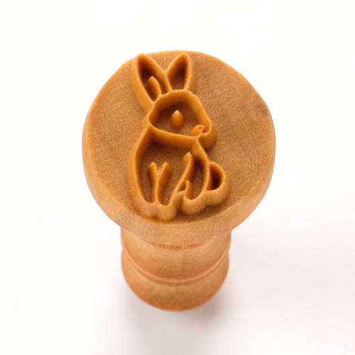 Scm-304 Medium Round Stamp - Bunny Rabbit