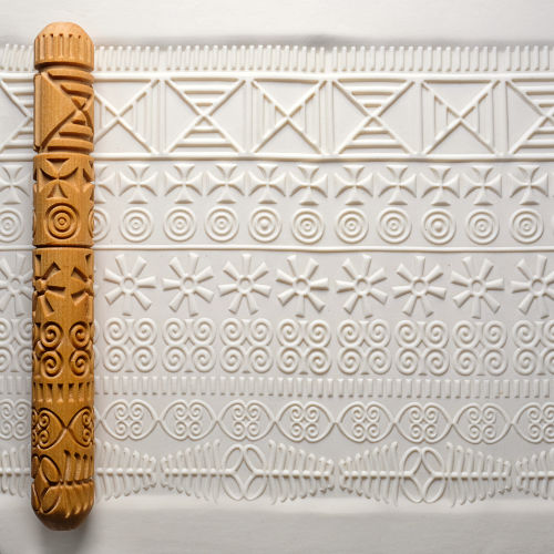 Adinkra Tapestry Long Hand Roller, LHR-048